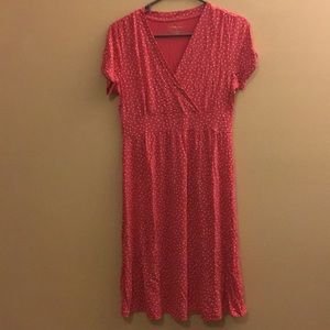 Women’s pink polka dot dress
